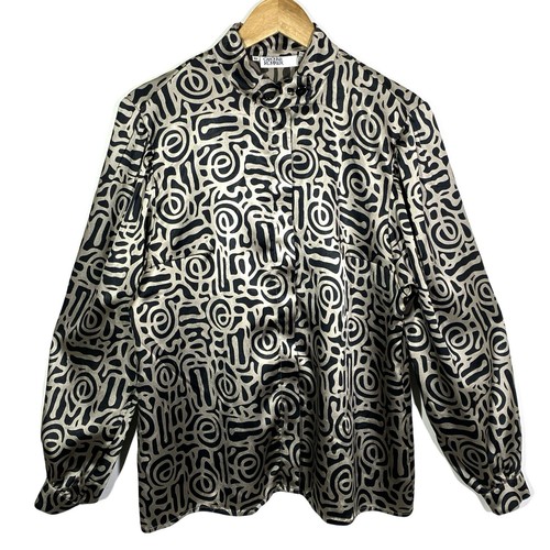 Chemise satinée graphique - chemise,