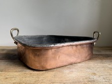 Gorgeous Antique E. Dehillerin Copper Turbotiere Turbot Kettle