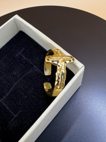 Chevalière bague croix - chevalière, /