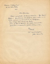 René MAGRITTE. Lettre