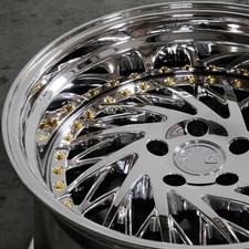 18x9.5 Vacuum Chrome Wheels Aodhan DS03 DS3 5x100 35 (Set of 4)  73.1