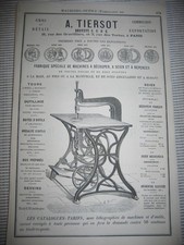 Pub 1878 - Machines Outils A. Tiersot