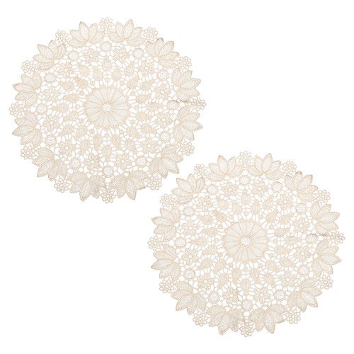 Napperons ronds dentelle - 2,