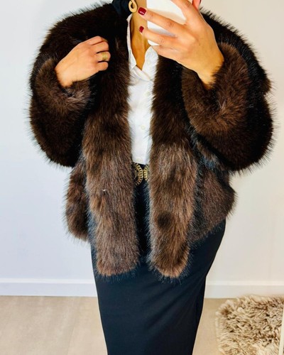 Manteau fausse fourrure