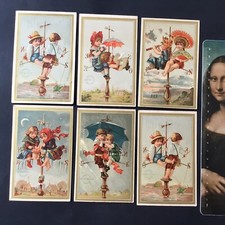 Série 6 Chromos Dorés