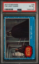 1977 Star Wars #45 The Light Sabre PSA 6