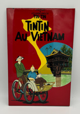 TINTIN Au Vietnam Herge Plaque Lacquer Wall Hanging Art Red Comic