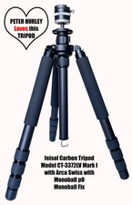 Feisol CT 3372LV Carbon Tripod with Arca Swiss Monoball pO Fix  Head - MINT!