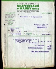 ST-BRIEUC / PARIS (22 / XIV°) Appareils Sanitaires "CHAFFOTEAUX & MAURY" en 1937