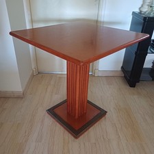 Table Bambou Rotin Rouge