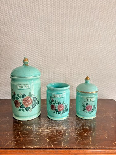 Ancien pot epice vert - ancien,