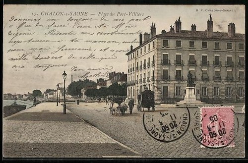 Cpa chalon sur - cpa, place