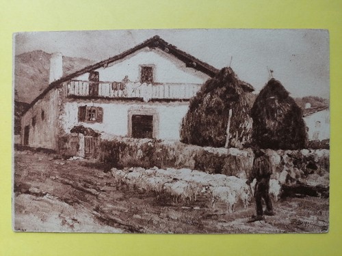 Cpa ossès ferme basque - cpa,