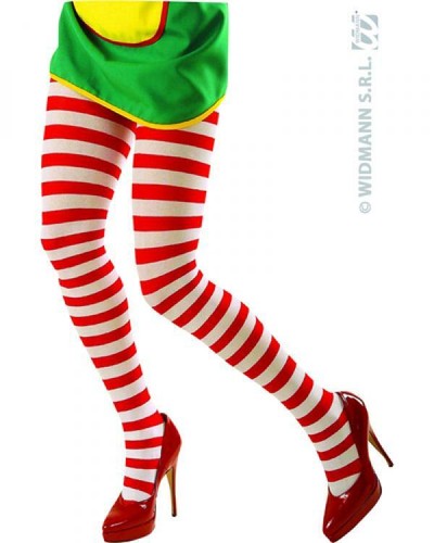 Neuf collant clown raye rouge - collant,