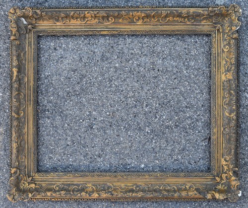 Ancien cadre bois sculpté - ancien,