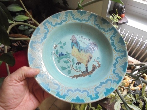 Jolie ancienne assiette creuse - ancienne,
