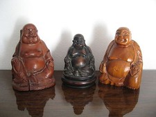 Trois Bouddha - Bois - Asie -