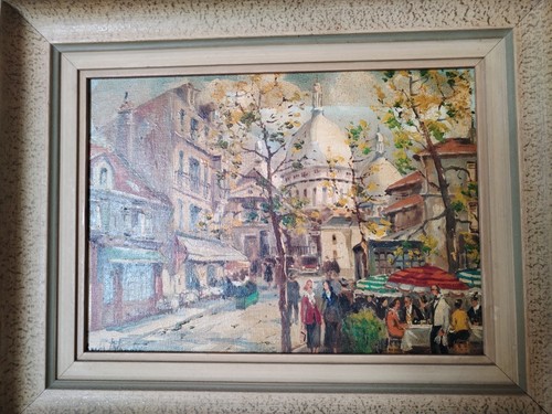Huile sur toile - huile,