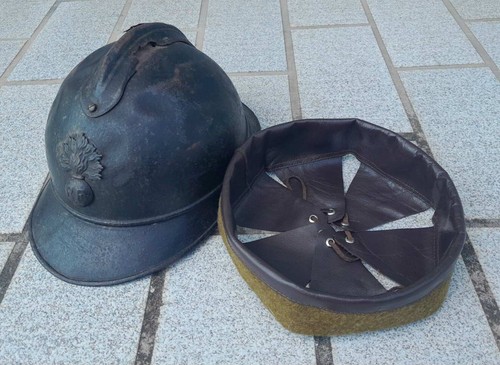Ww1 coiffe intérieure cuir - coiffe,