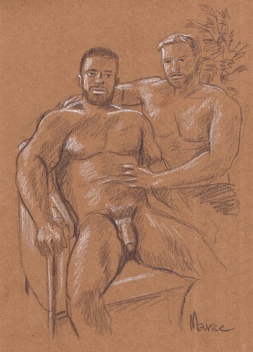 Nude dessin original homme - ,