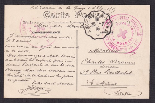 Carte cachet ambulance annexe - ,