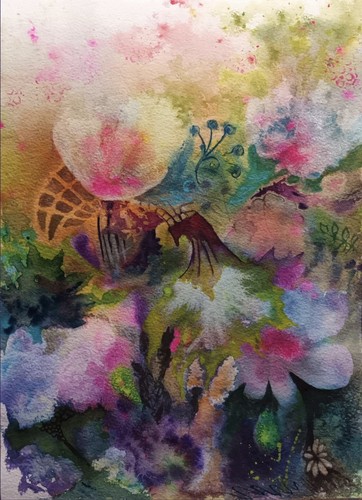 Iridescentes aquarelle - « iridescentes »,