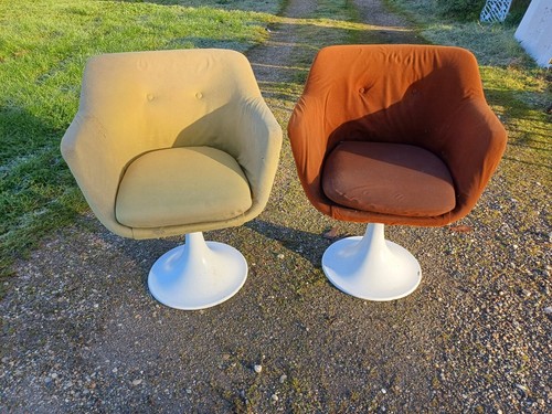 Paire fauteuils vintage des - de,