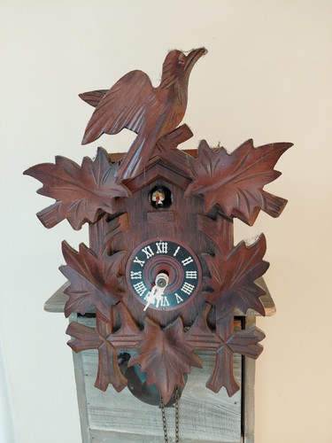 Ancien coucou en bois - ⏰,