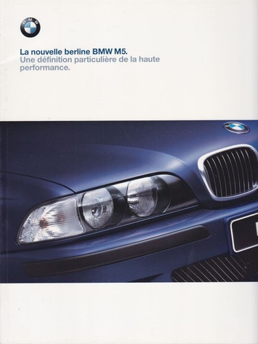 Catalogue brochure bmw - m5, e39