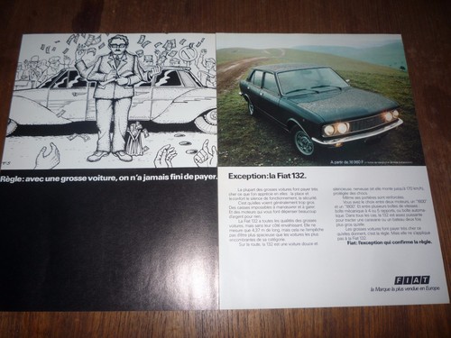 Publicite fiat 132 - publicite,