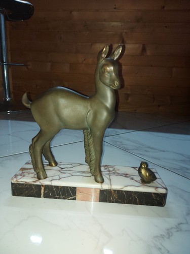 Statuette animal bronze - statuette, en