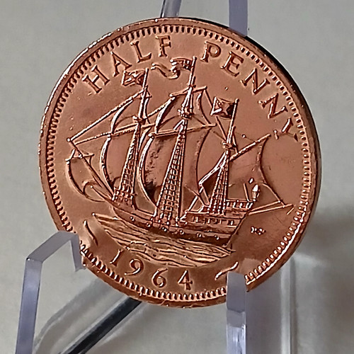 Pièce half penny - 1,