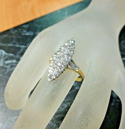 Bague marquise ors 18k - 2,