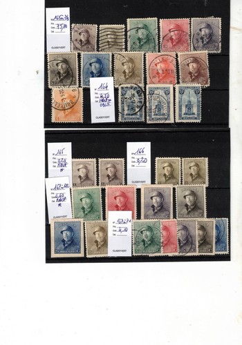 Lot timbres belgique - de,
