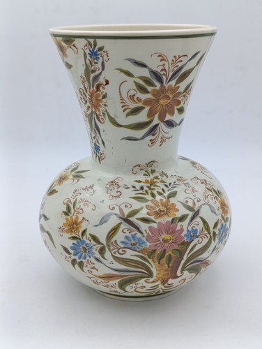 Vase faïence bequet décor - vase,