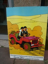 TINTIN  /  RARE   PLV  A SUSPENDRE  /  PUBLICITAIRE  TOBLER  1969 / 48 X69,5 CM