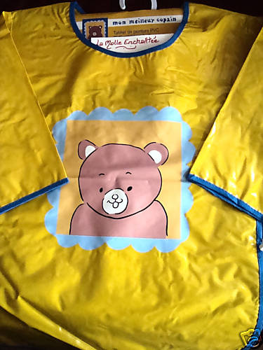 Tablier blouse pvc ourson - pvc,