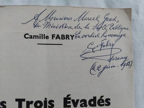 Fabry envoi 1954 - envoi,