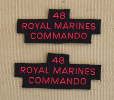 paire d'insignes du 48e royal marines commando,  6th june 1944 ,Juno