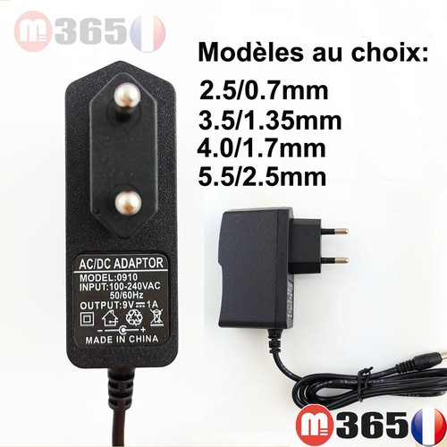 1000ma plug chargeur - 9v,