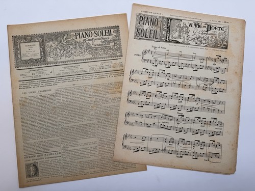 Piano soleil 1893 journal - piano,