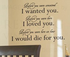 Wall Quote Decal Sticker Vinyl