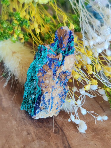 Azurite malachite brute