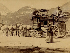 Switzerland, Berisal, Stagecoach, Vintage Print, 1890 Switzerland, Berisal, Stagecoach, Shooting
