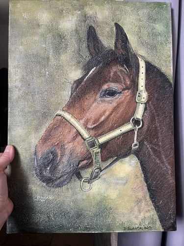 Cheval peinture acrylique - peinture,