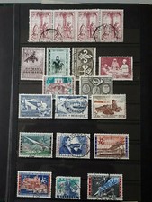 timbres Belgique : 1957 - 1958