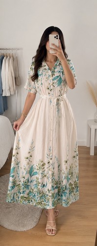 Robe été longue - robe, blanche