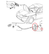 Levier Couvercle Compartiment
