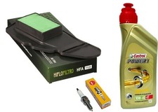 Kit Entretien Honda PCX 125 2012/2018 Castrol 10W40 Filtre À Air Hiflo Bougie