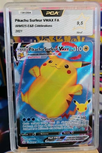 Carte pokémon pikachu - pikachu, surfeur